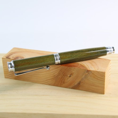 朵拉 | 木作空間 訂製-旋蓋式鋼筆 / 綠檀