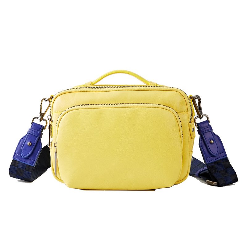 【フィルター】Craftskin Classic Washed Camera Bag - Bright イエロー - ショルダーバッグ - 革 イエロー