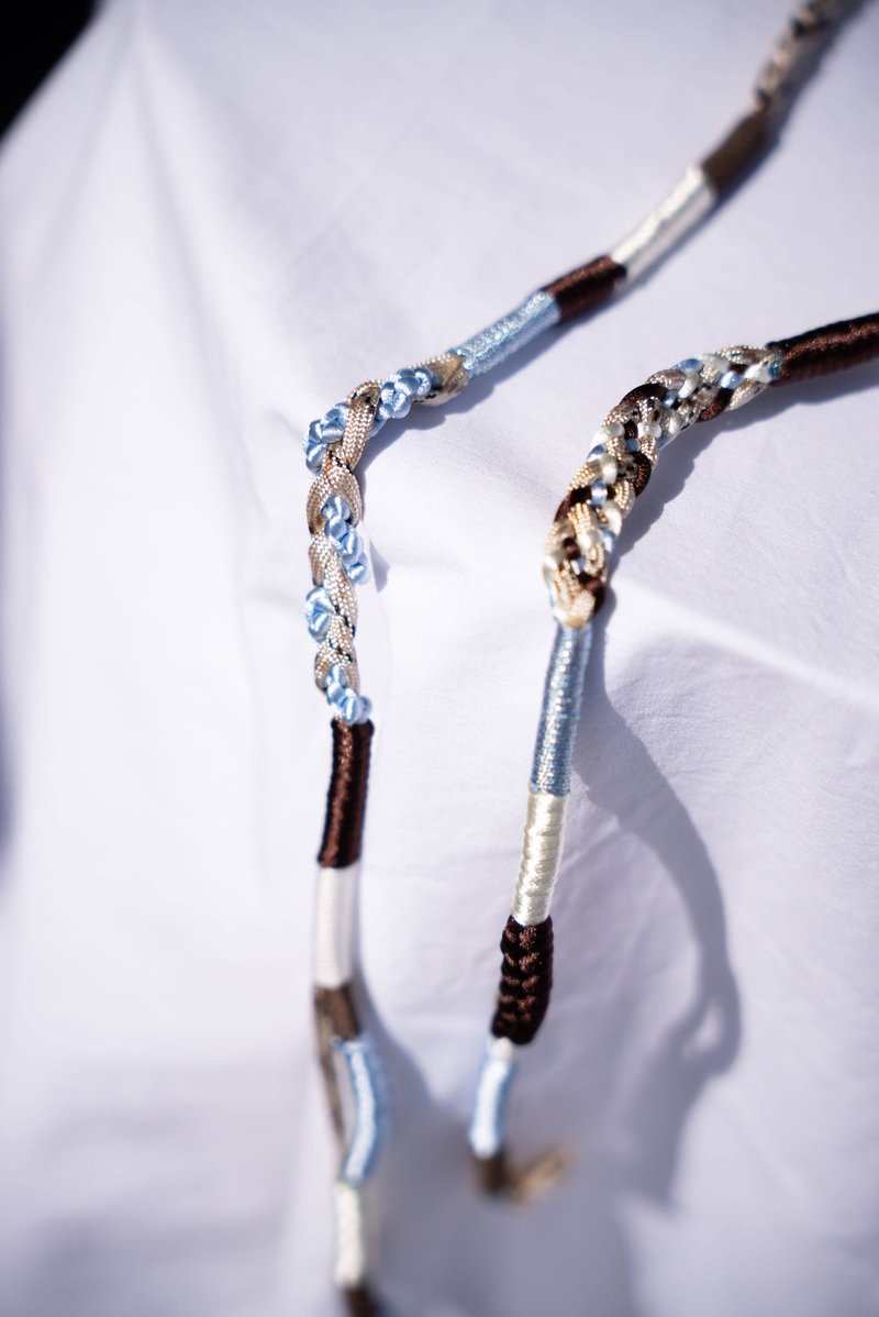 MULTI STRAP 120 -blue brown-　ストラップ - 手機掛繩/背帶 - 其他人造纖維 