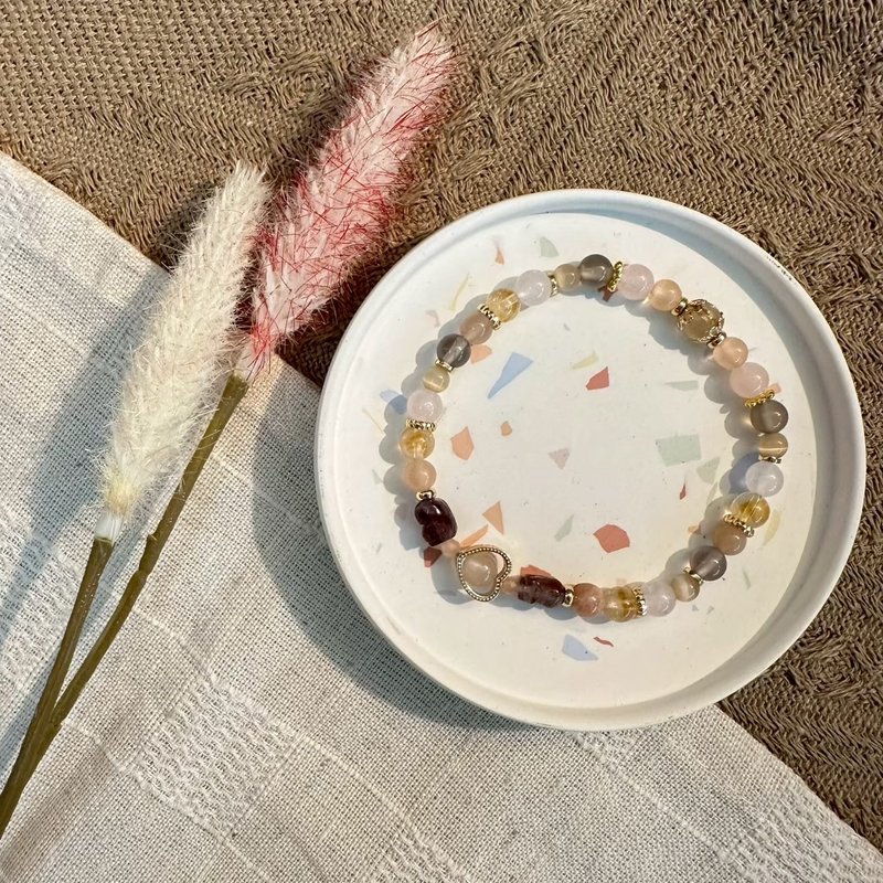 雙極光23貔貅招財彈性手鍊 - 手鍊/手環 - 水晶 
