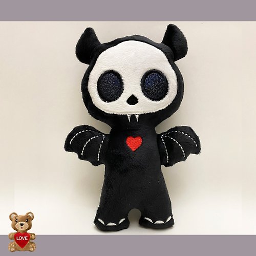 Tasha's craft Personalised Cute Halloween Bat Stuffed toy ,Super cute personalised soft plush