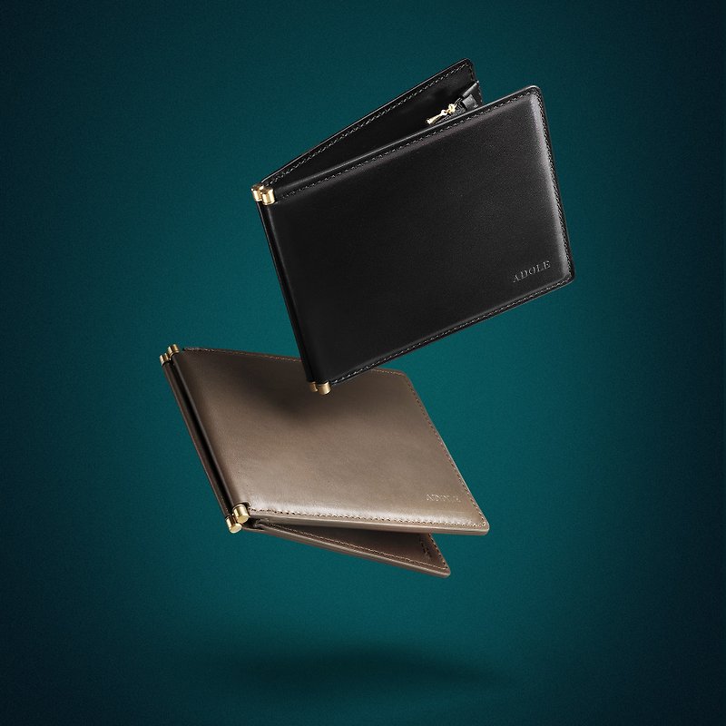 Geminiツイン-薄型二つ折り財布 - 財布 - 革 多色
