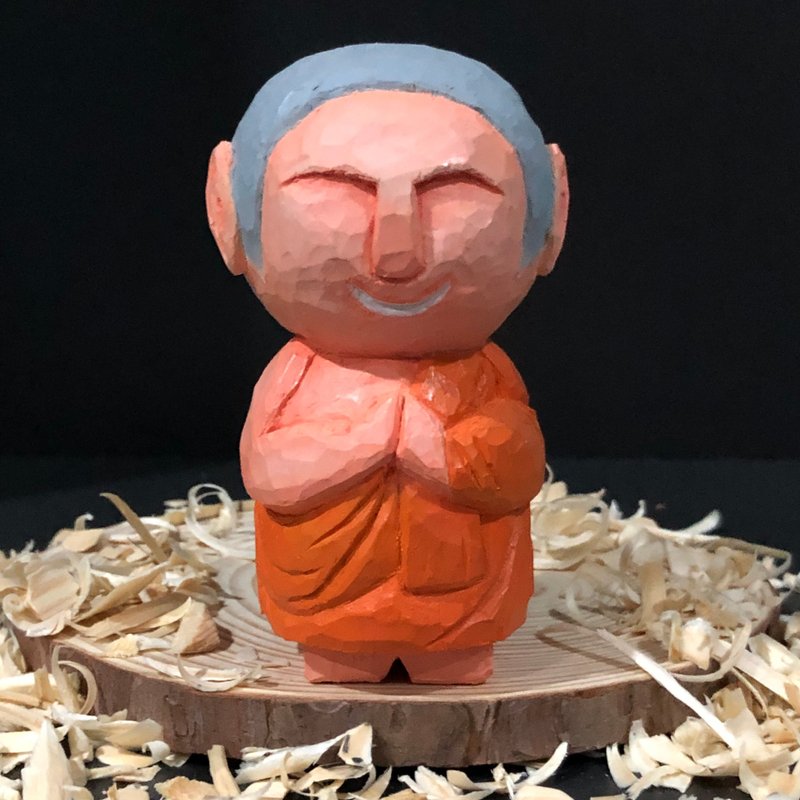 Little Monk - 擺飾/家飾品 - 木頭 多色
