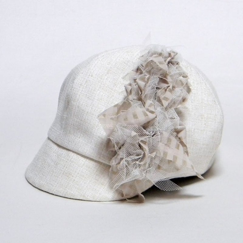 Seaweed News Boy Cap - Beige (PL 1220 beige) - หมวก - วัสดุอื่นๆ สีกากี
