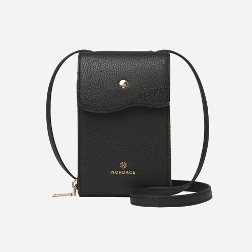 Nordace Pollina純素皮革手機斜背包-黑色 | 防RFID盜取 小包 手機包