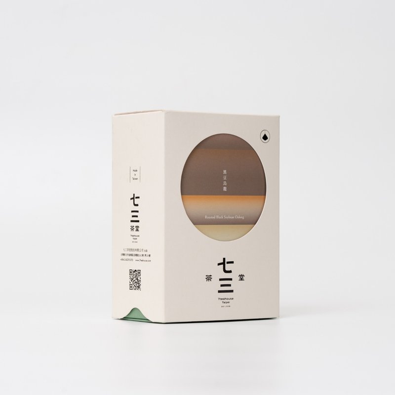 七三茶堂 立體茶包丨黑豆烏龍 8單入–精裝盒 - 茶葉/茶包/水果茶 - 紙 白色