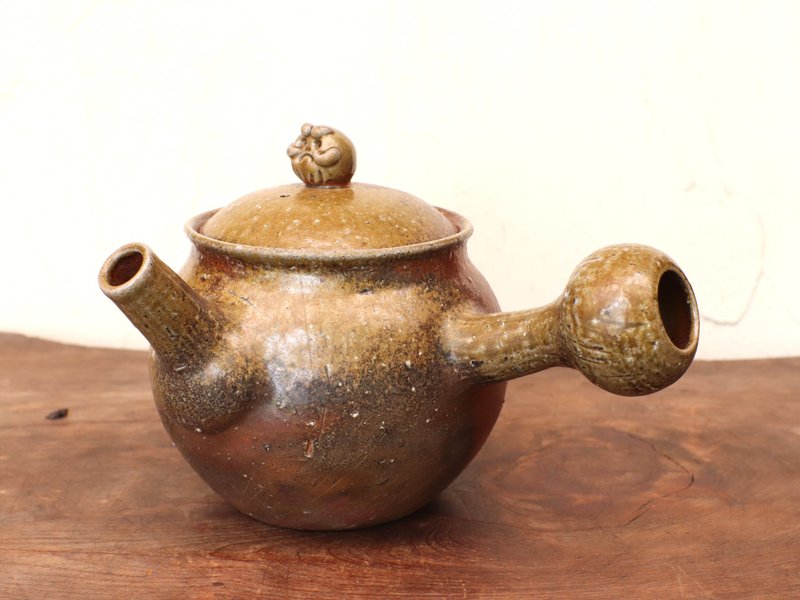 備前焼 急須・達磨　k1-098 - 茶壺/茶杯/茶具 - 陶 咖啡色