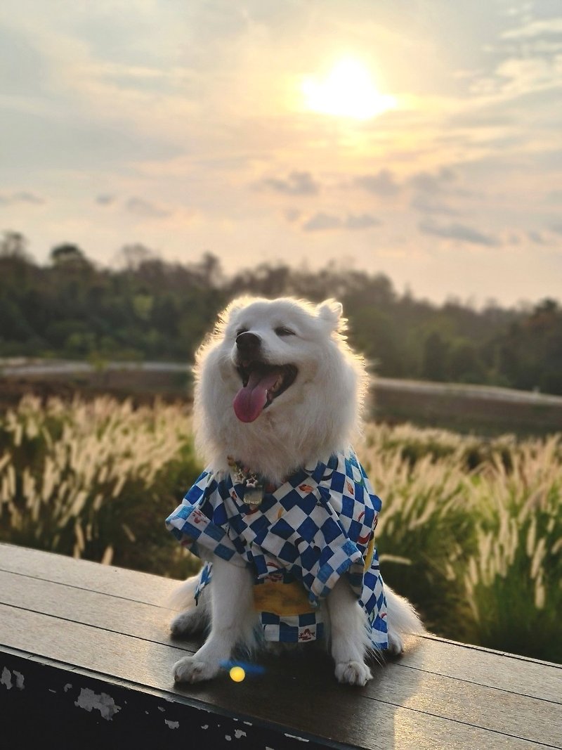 Handmade Yukata for male dogs - Clothing & Accessories - Cotton & Hemp 