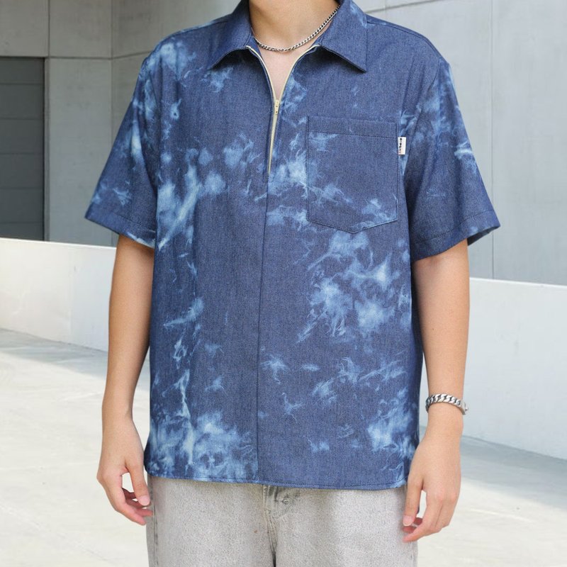 Super.5 - Garage Shirt (Indigo Denim) - Men's Shirts - Other Materials Blue