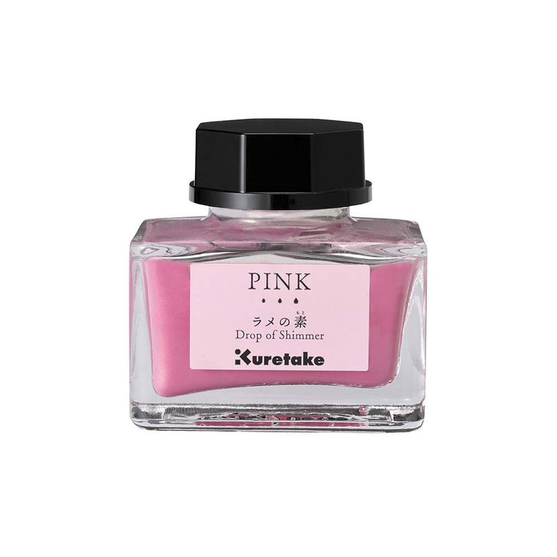 【Kuretake】ink-café glitter 20ML pink - Ink - Other Materials Pink