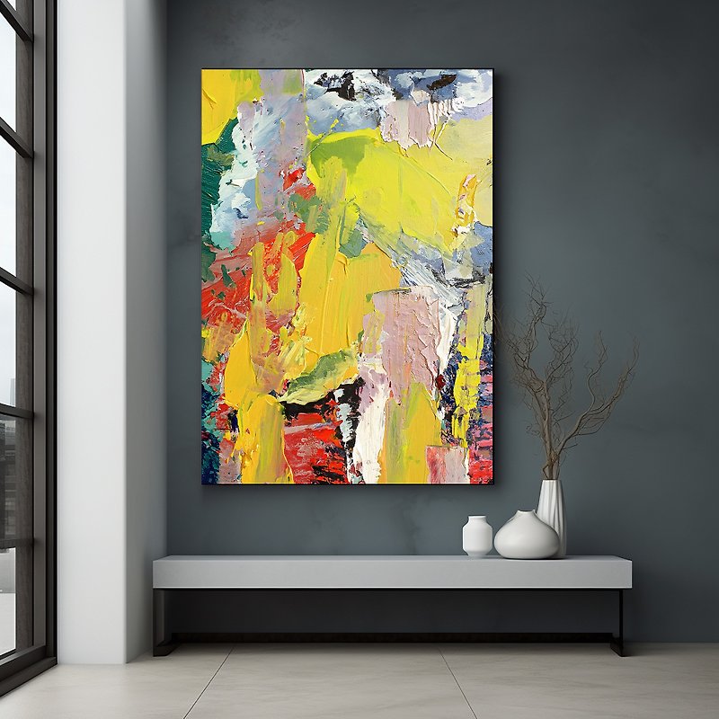 Abstract painting - unframed painting | Decorative painting | Oil painting | Hanging painting | Interior design | B&B | Wall decoration - Posters - Other Materials Multicolor