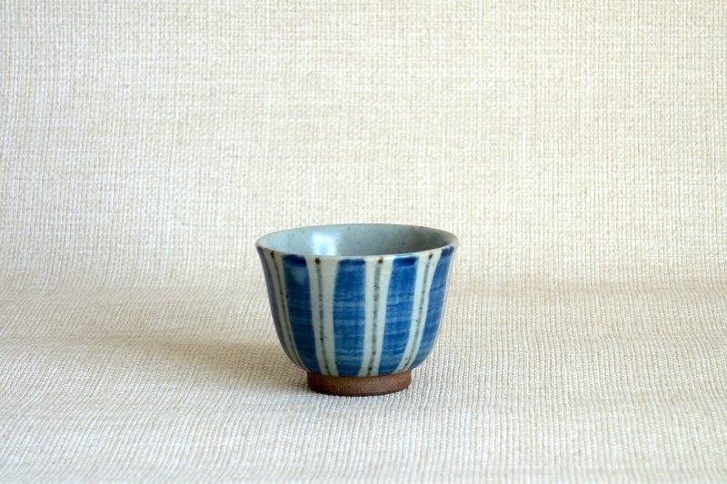 湯のみ 線紋b - 茶壺/茶杯/茶具 - 陶 藍色