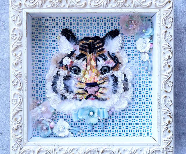 ビーズ 刺繍 虎 Bébé Tigre - ショップ ビーズ刺繍 maki