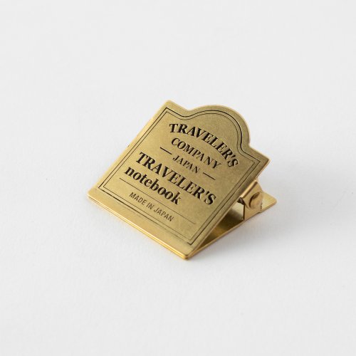 TRAVELER’S COMPANY Traveler's Notebook 黃銅夾 TRC LOGO