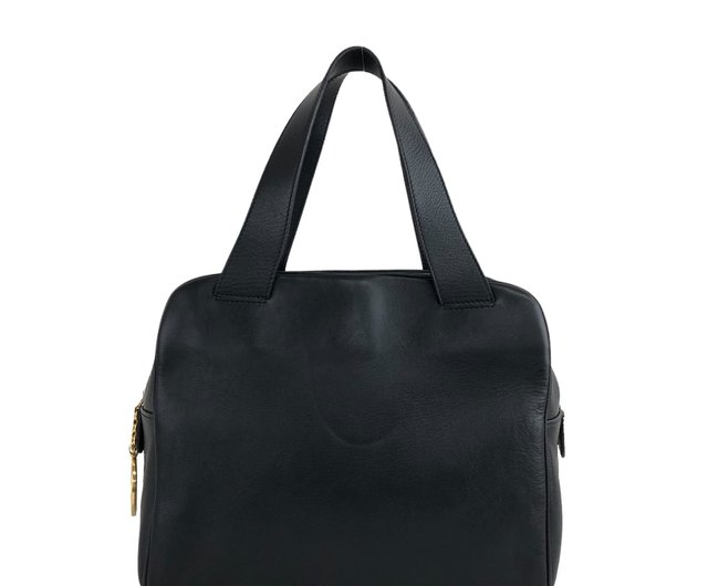 日本直送 名牌中古包 】CELINE セリーヌ ボストンバッグ ブラック ロゴ