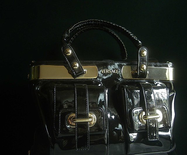 cross Out of breath Maiden OLD-TIME] Early second-hand old bag GIANNI VERSACE handbag made in Italy -  Shop OLD-TIME Vintage & Classic & Deco Storage - Pinkoi