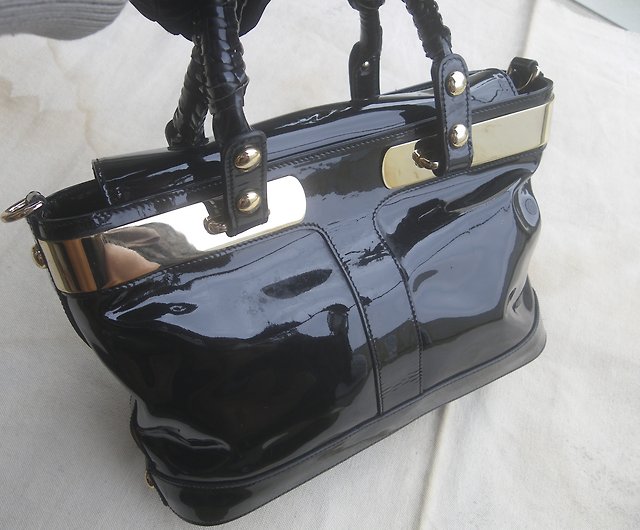 OLD-TIME] Early second-hand old bag GIANNI VERSACE handbag made in