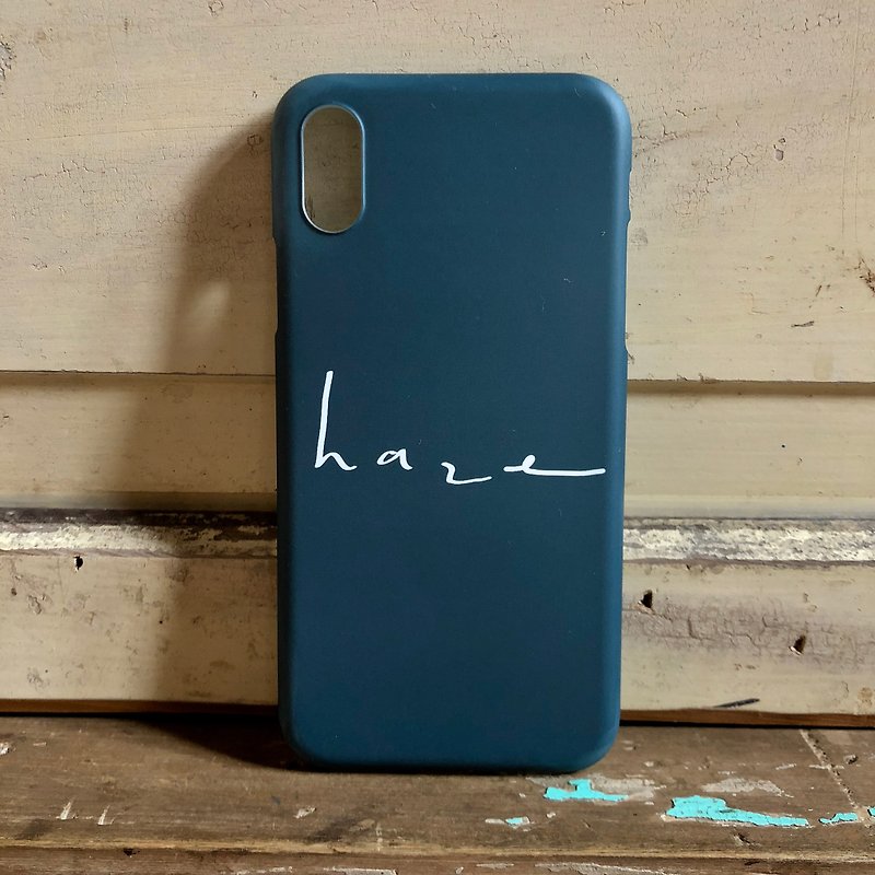 Haze/soft shell/text phone case - Phone Cases - Plastic Black
