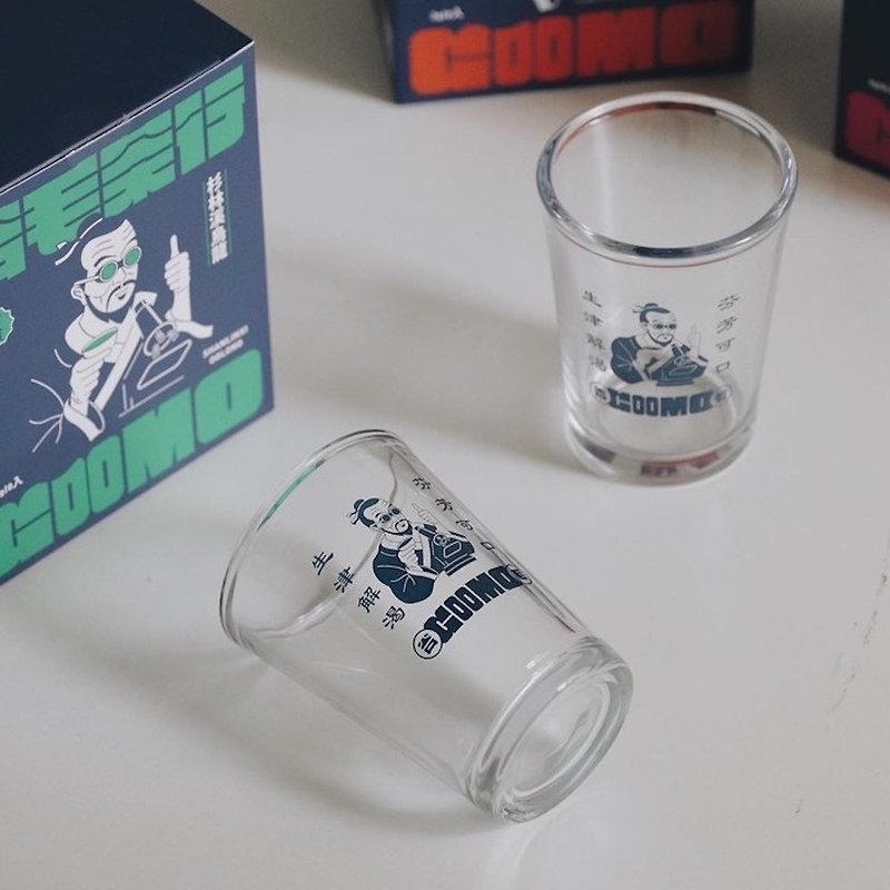 Gumao Cup | Brand Tea Cup Beer Mug 143ml | Taiwanese Souvenir - Cups - Glass Transparent