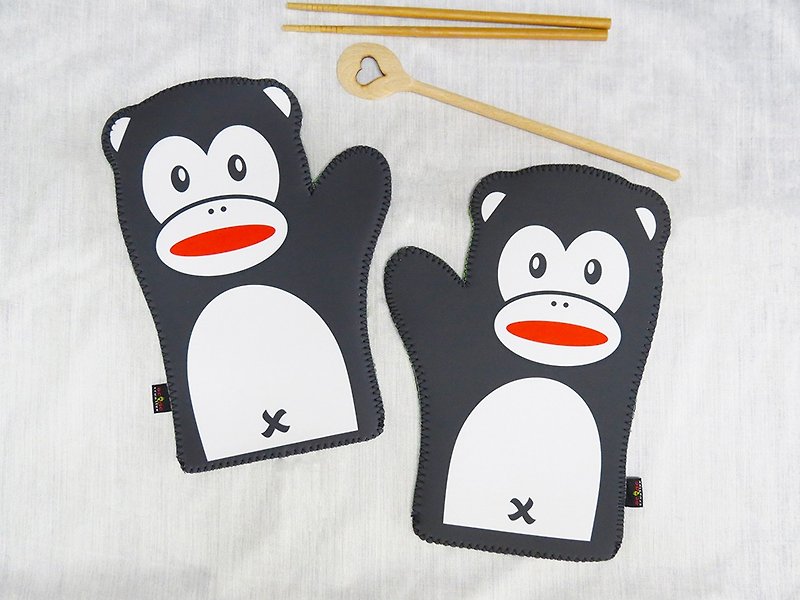 動物派對多功能護手套—猩猩(一對入/附贈輕型切割墊) - 其他 - 其他材質 黑色