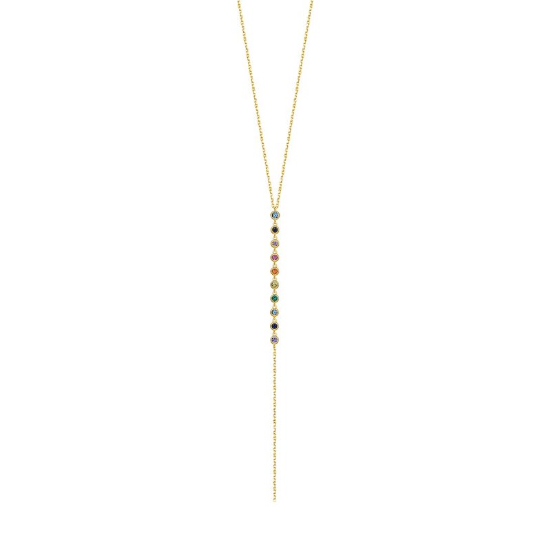 THIALH - RAINBOW 18K Yellow Gold plated silver Necklace - สร้อยคอ - โลหะ สีเงิน