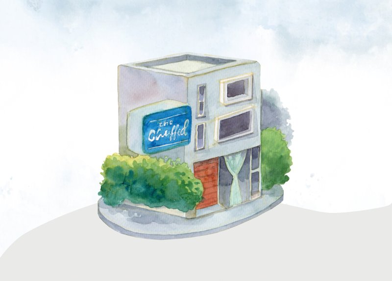 Customฺ Building illustration วาดอาคาร สถานที่ (Electric painting) - 電子似顏繪/繪畫/插畫 - 其他材質 
