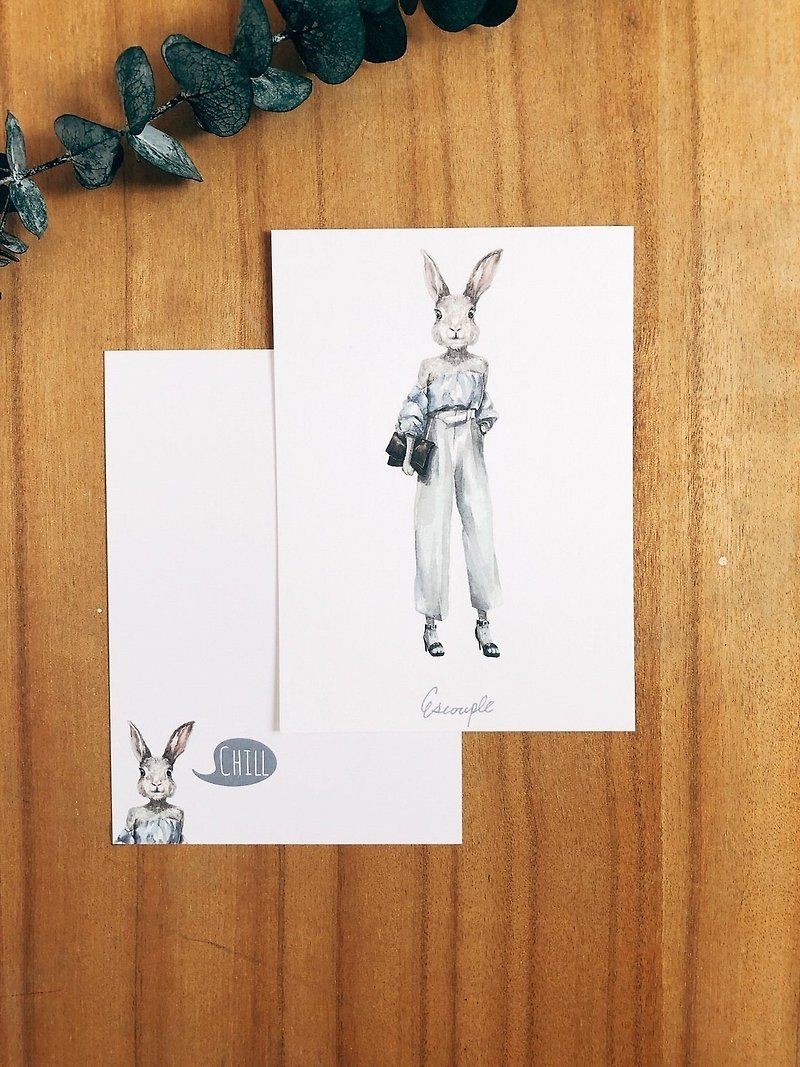 兔子 明信片 - 卡片/明信片 - 紙 