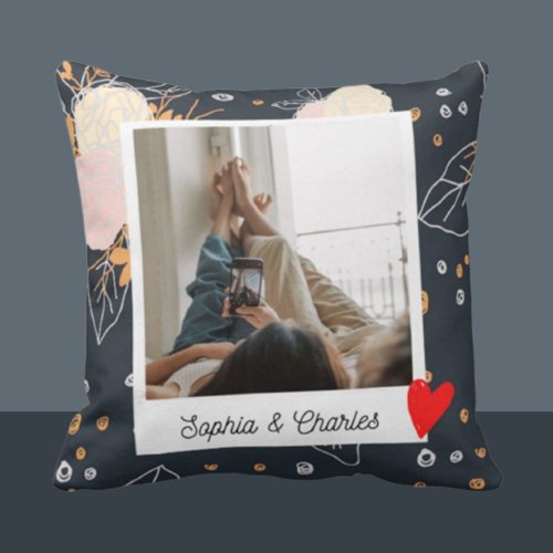 hkgiftforu 【母親節禮盒】客製化抱枕-Instant Photo Frame(深色)