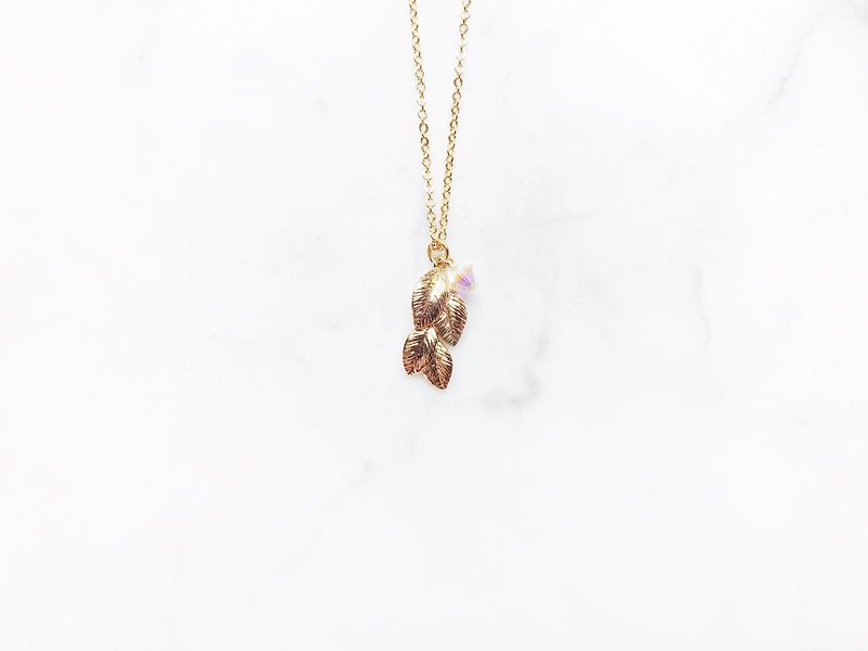 ::Limited Offer:: Beginner New Leaf Clavicle Necklace - Necklaces - Other Metals 