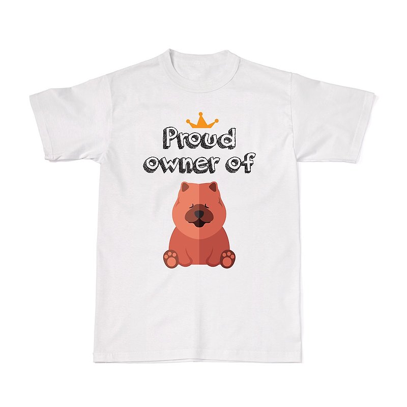 Proud Dog Owners Tees - Chow Chow - T 恤 - 棉．麻 白色
