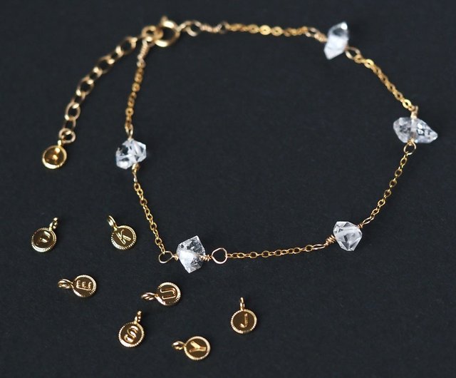 14kgf Herkimerdiamond bracelet        