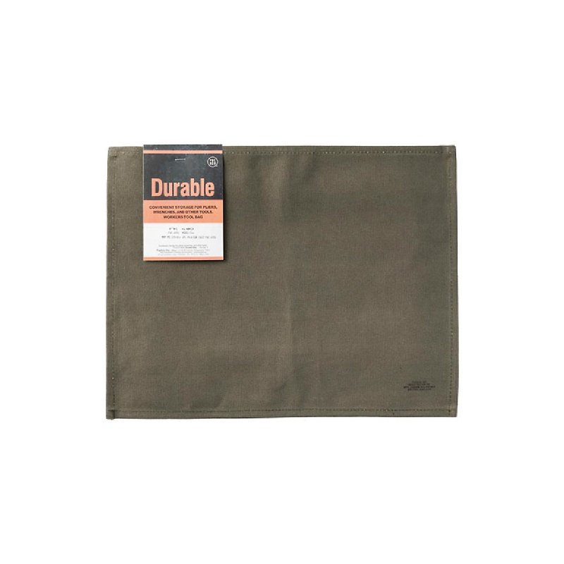WAXED COTTON PLACE MAT GREEN Waterproof Thermal Mat - Army Green - Place Mats & Dining Décor - Waterproof Material Green