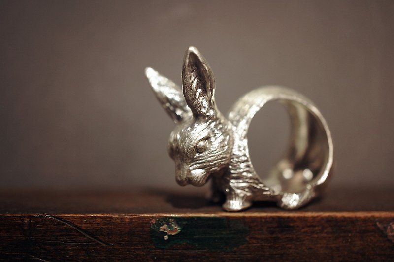 925 Sterling Silver Bunny Ring (R28) - General Rings - Sterling Silver Silver