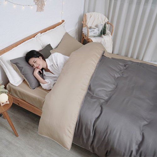 小日常寢居 頂級100支純天絲TM床包 被套 兩用被-臺灣製萊賽爾纖維床單/HST03