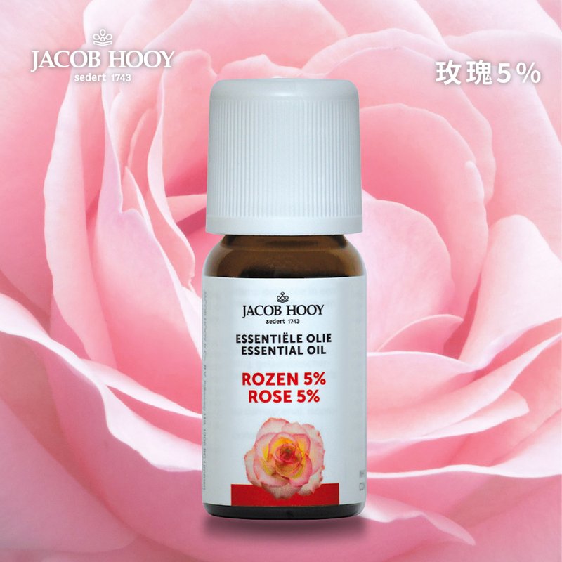 Jacob Hooy | Rose 5% essential oil 100% pure essential oil diffuser oxygen aromatherapy - Fragrances - Essential Oils 