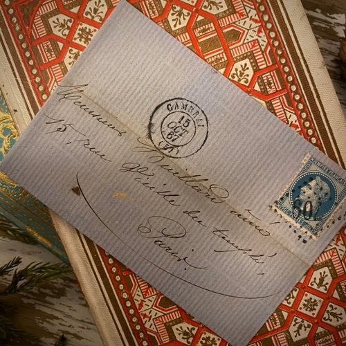 フレンチアンティーク　レター　手書き　マリア様クロモ フレンチアンティーク レター 手書き マリア様クロモ