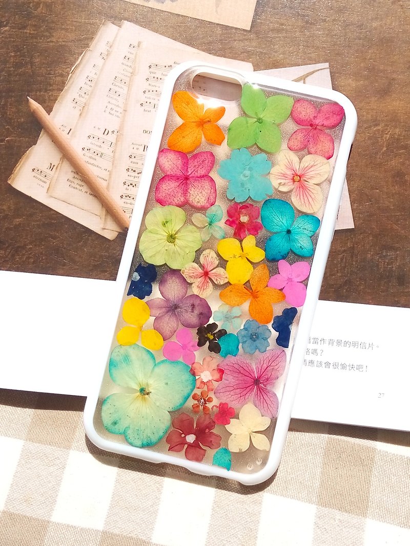 Pressed flowers phone case, iPhone 6, iPhone 6S - เคส/ซองมือถือ - พลาสติก หลากหลายสี
