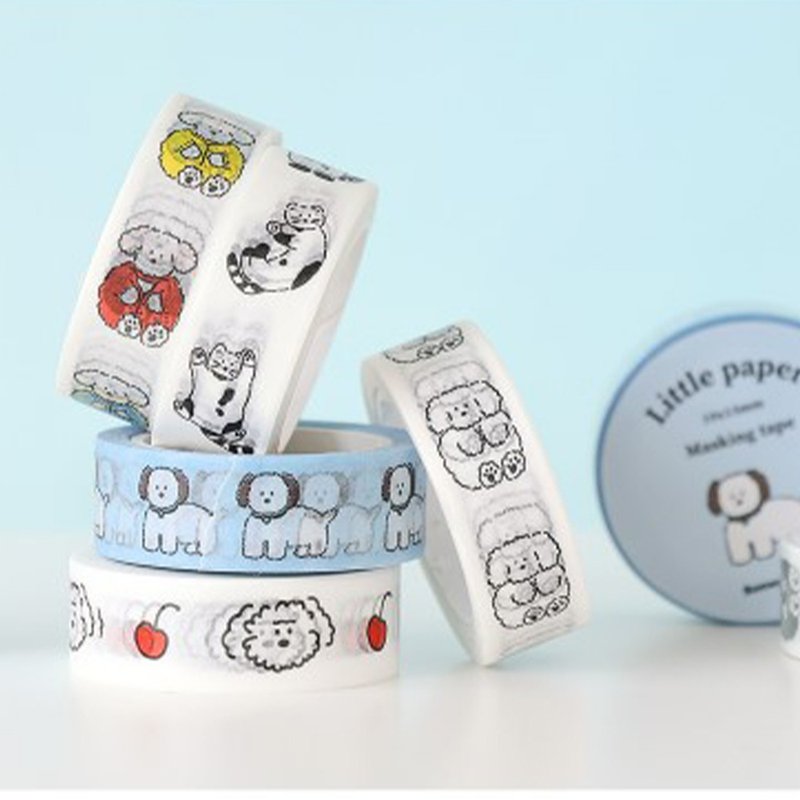 Little PaPer マスキングテープ Ver.2 イラストステッカー - マスキングテープ・PET テープ - 紙 