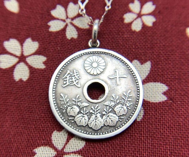 Japanese on sale coin necklace