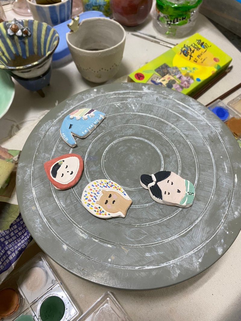 【森藍陶藝工作坊】手捏小陶片 - 陶藝/玻璃 - 陶 