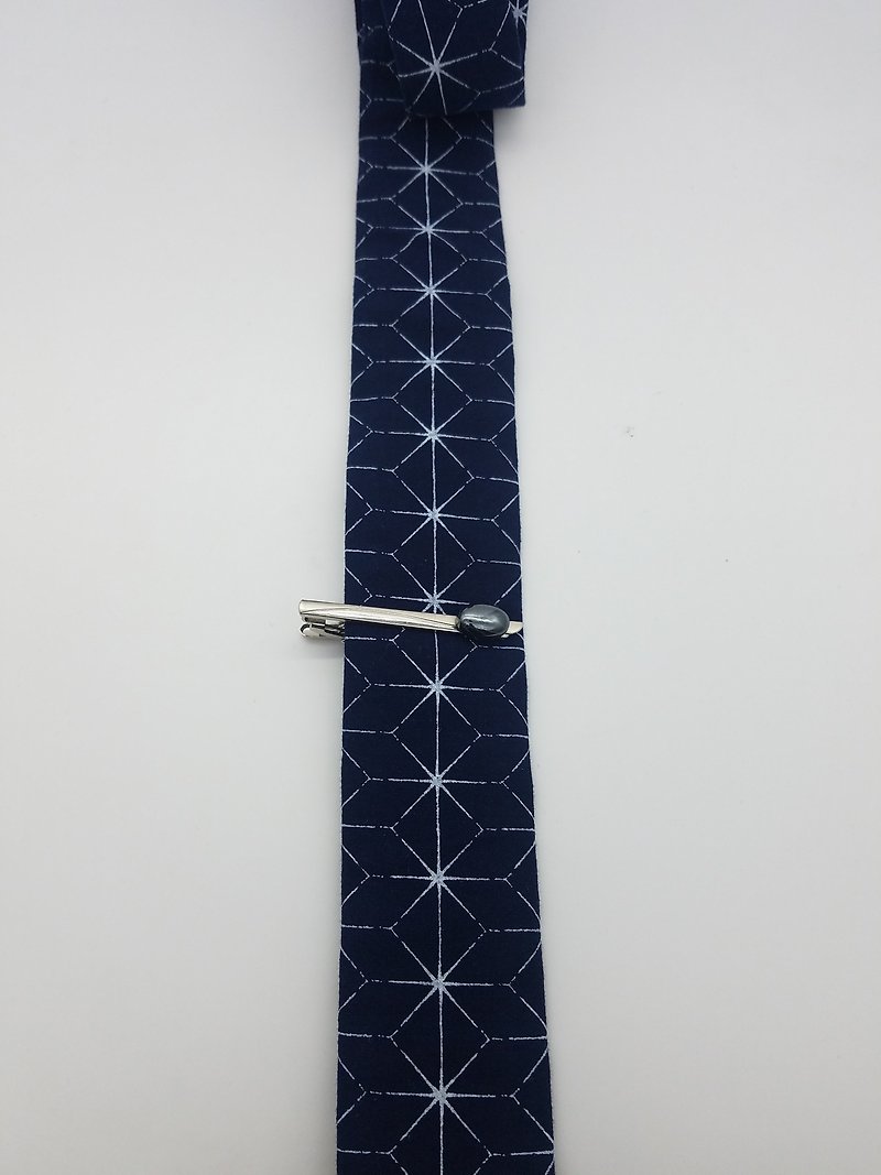 銀礦石領帶夾金屬領帶夾 - ネクタイ・タイピン - 金属 シルバー