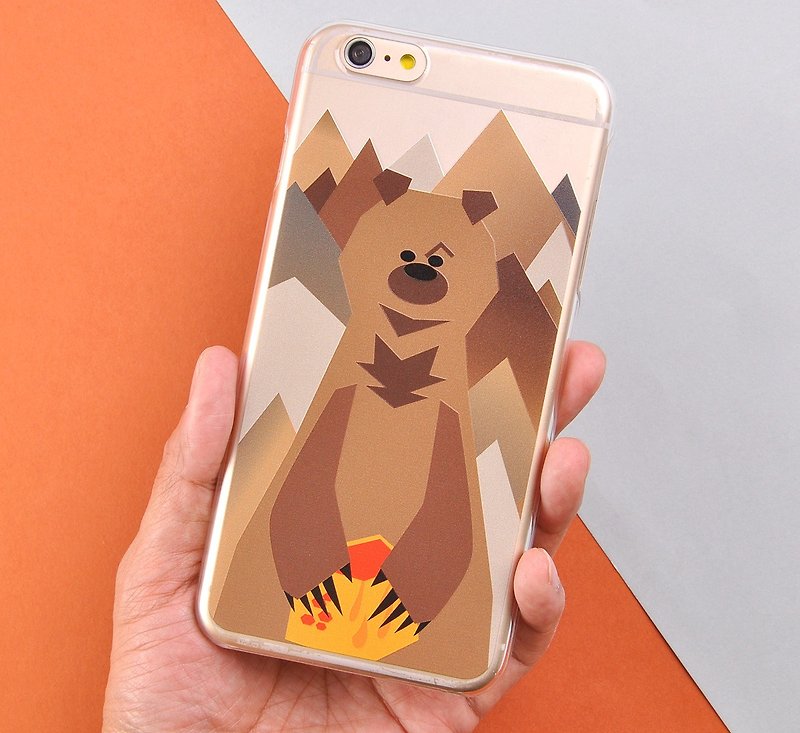 Mr. Bear Series iPhone X iPhone 8/ 8 Plus iPhone 7/7Plus Phone Case - Brown Bear - Phone Cases - Plastic Brown