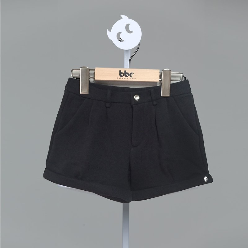 bbc時尚短褲(黑/白) - 其他 - 棉．麻 黑色