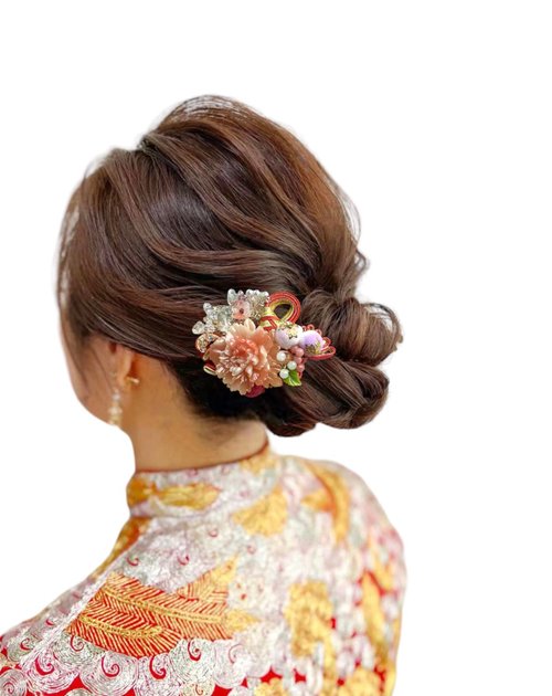 Florencek Paradise 結婚頭飾/裙褂頭飾/中式頭飾/傳統款中式新娘頭飾/秀和服