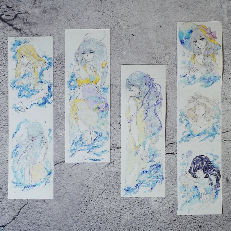 Embrace of the Sea Light Retro Elements and Washi Tape - มาสกิ้งเทป - กระดาษ หลากหลายสี