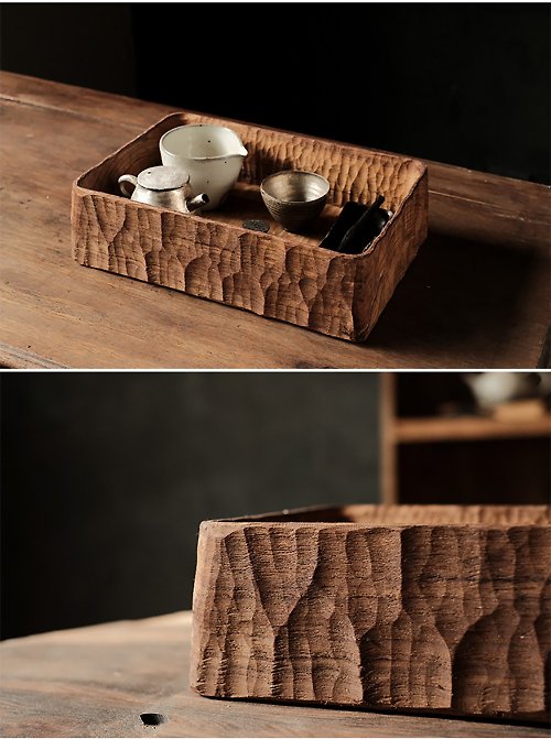手作茶盒方茶盒柚木手工木器茶盤收納盒茶具日式咖啡泡台- 設計館 