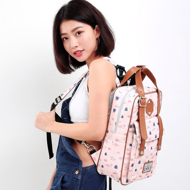 2017 Twin Series ║ Roaming Pack (M) - Jiao Jiaohe ║ - Backpacks - Waterproof Material Pink