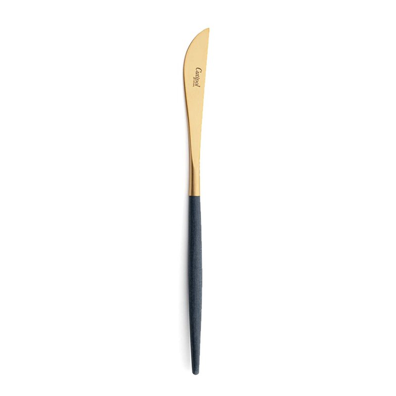 葡萄牙 Cutipol  GOA  藍金 22CM 主餐刀 - 刀叉/湯匙/餐具組 - 不鏽鋼 藍色