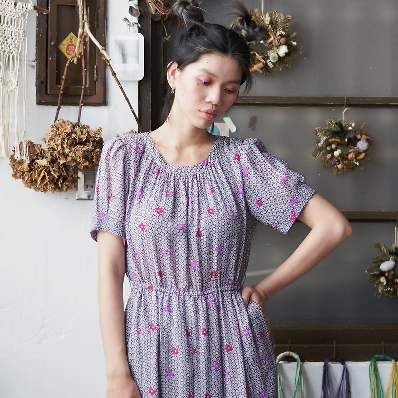 Sewing Flowers | Japanese Vintage Tailor - One Piece Dresses - Other Materials 