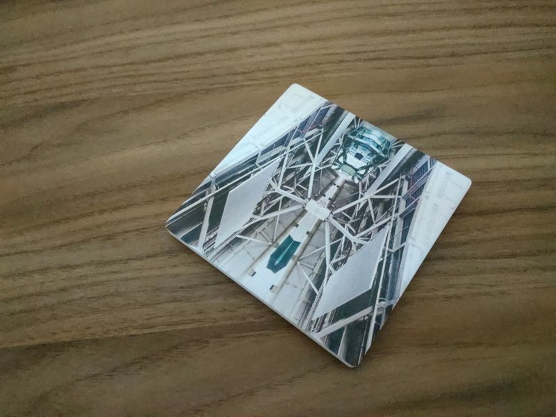 【科幻基地吸水陶瓷杯墊】  療癒  送禮物 生日 情侶 聖誕 - 杯墊 - 陶 